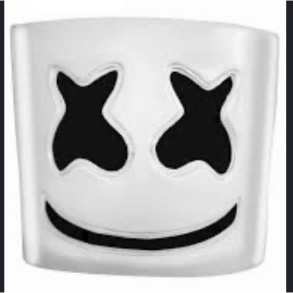 DJ Marshmello Mask Full Head Circular EDM Cosplay Halloween Party Dance